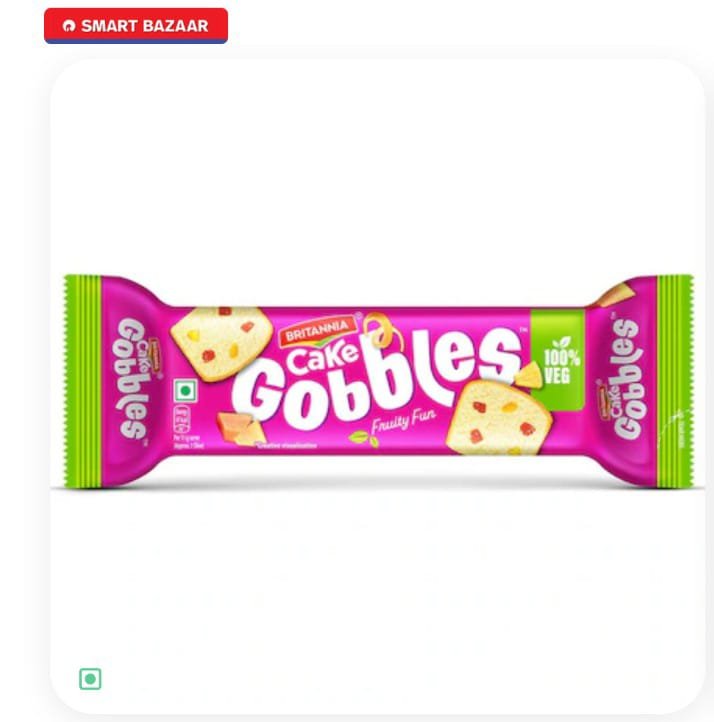 BRITANNIA GOBBLES FRUITY FUN CAKE
