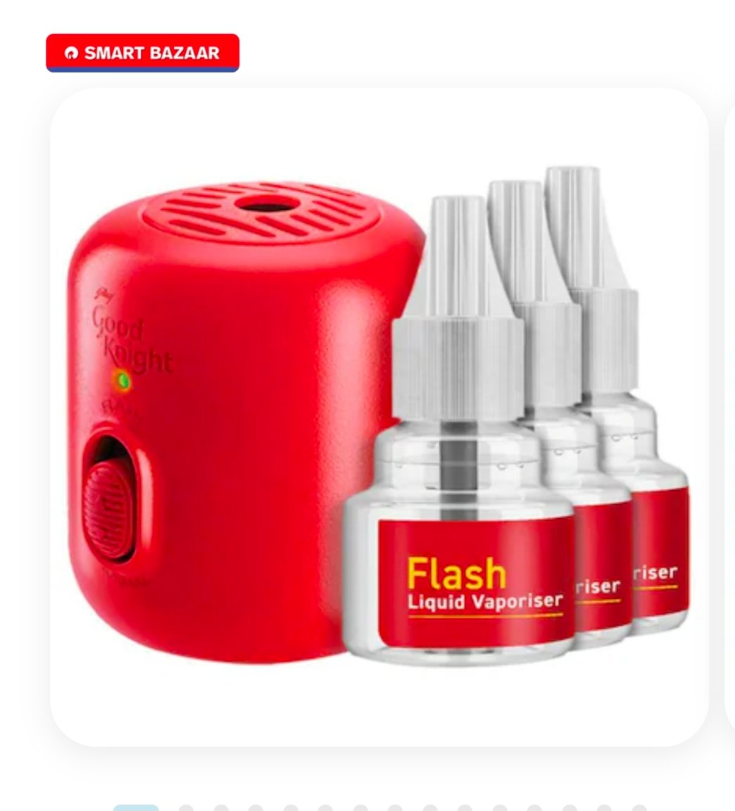 Good Knight Gold Flash Liquid Vapouriser Mosquito Repellent Refill & Machine (Pack of 3) 45 ml each