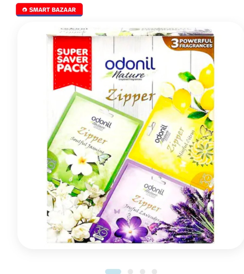 Odonil Zipper Assorted Air Freshener Gel 10 g (Pack of 3)