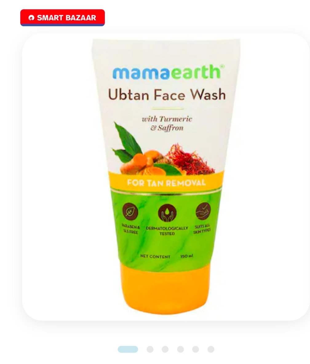Mamaearth Turmeric & Saffron Ubtan Face Wash 150 ml