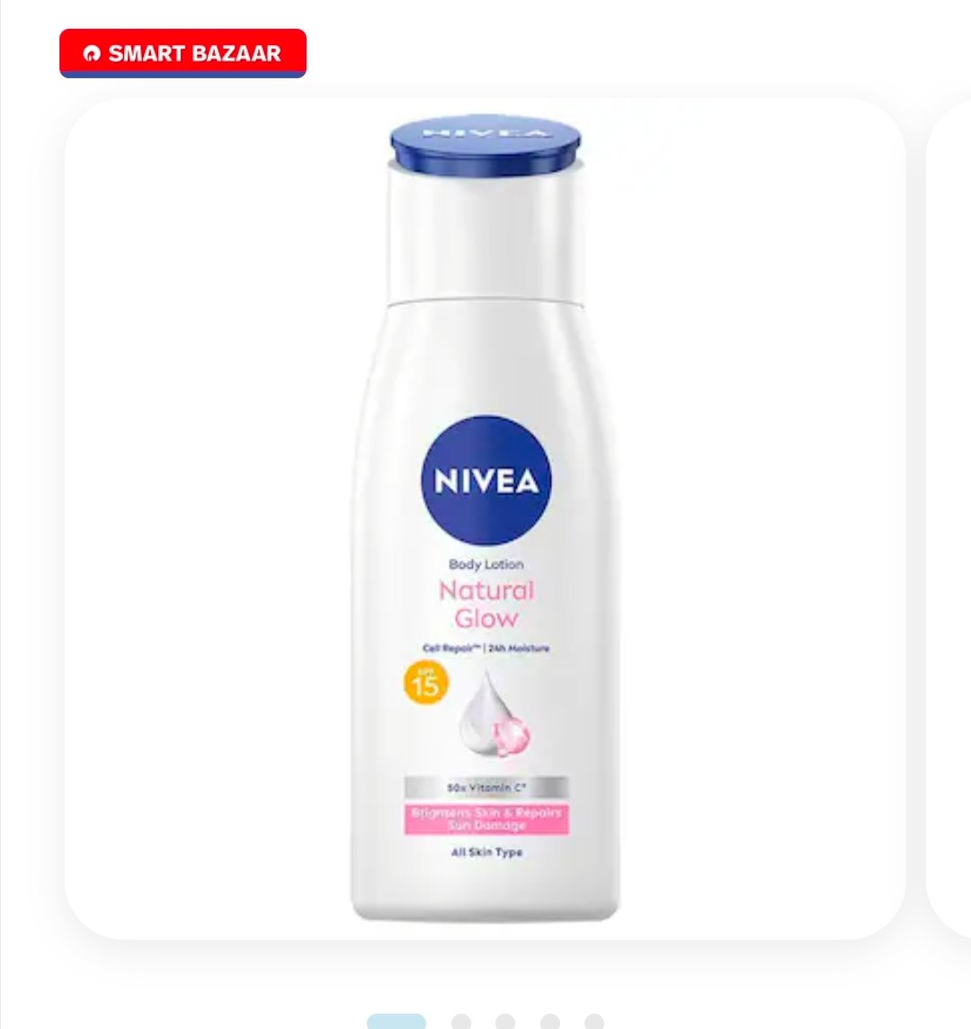 Nivea Natural Glow SPF15 Body Lotion 75 ml
